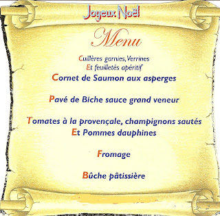 Le blog de Roger Jouadé: Menu de Noël 2009