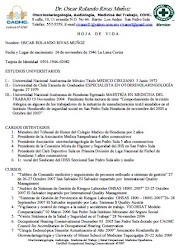 Haga CLICK AQUI para ver el Curriculum Vitae del Dr. Oscar Rivas
