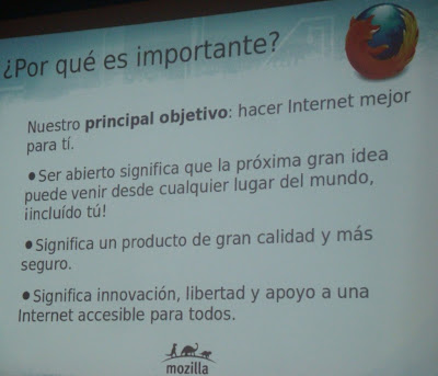 Imagen de la charla Mozilla Paraguay en la Free Software Asunción