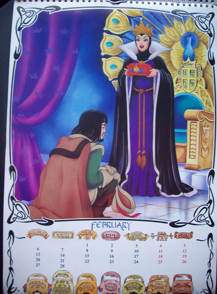 Filmic Light Snow White Archive 1995 Snow White Calendar