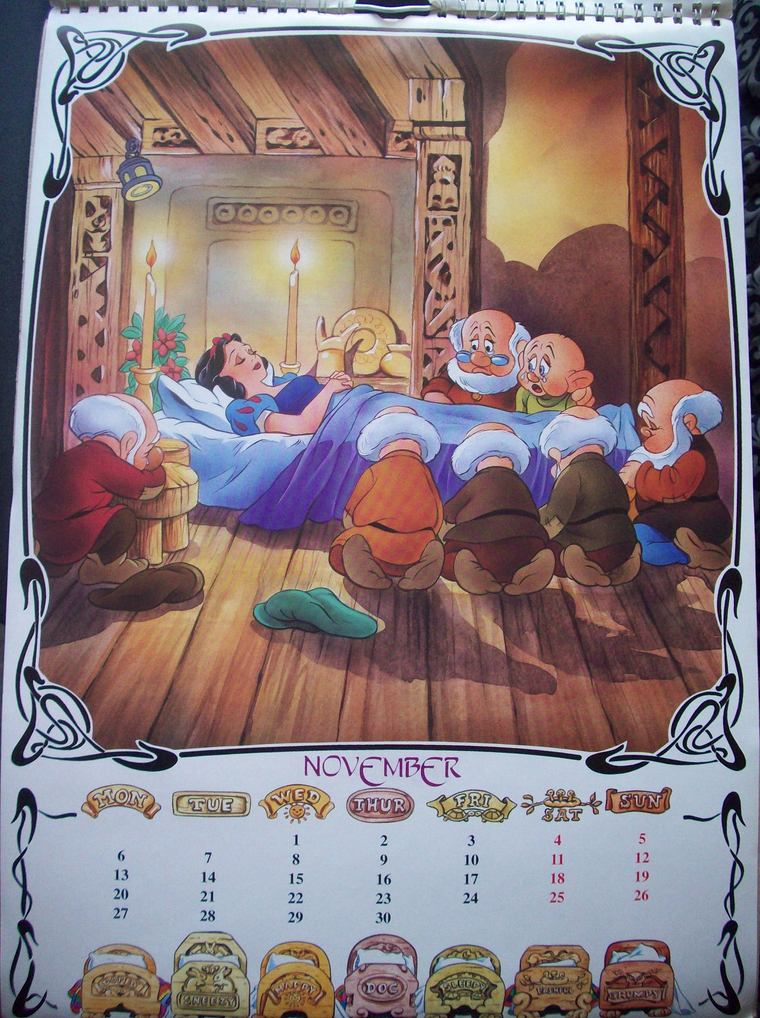 Filmic Light Snow White Archive 1995 Snow White Calendar