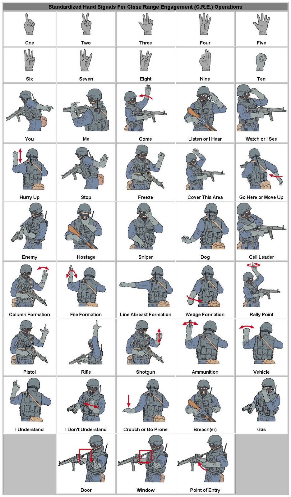 The Angry Lurker: Bell's Palsy and Standardized Hand Signals for Close ...