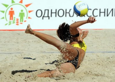 Women beach volleyball in Moscow