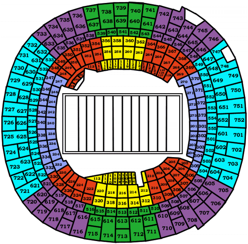 Mississippi Veterans Memorial Stadium Seating Chart