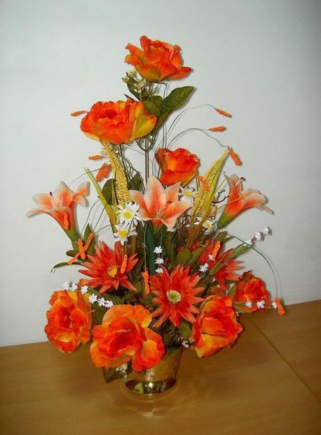 Arreglos florales de flores artificiales - Imagui