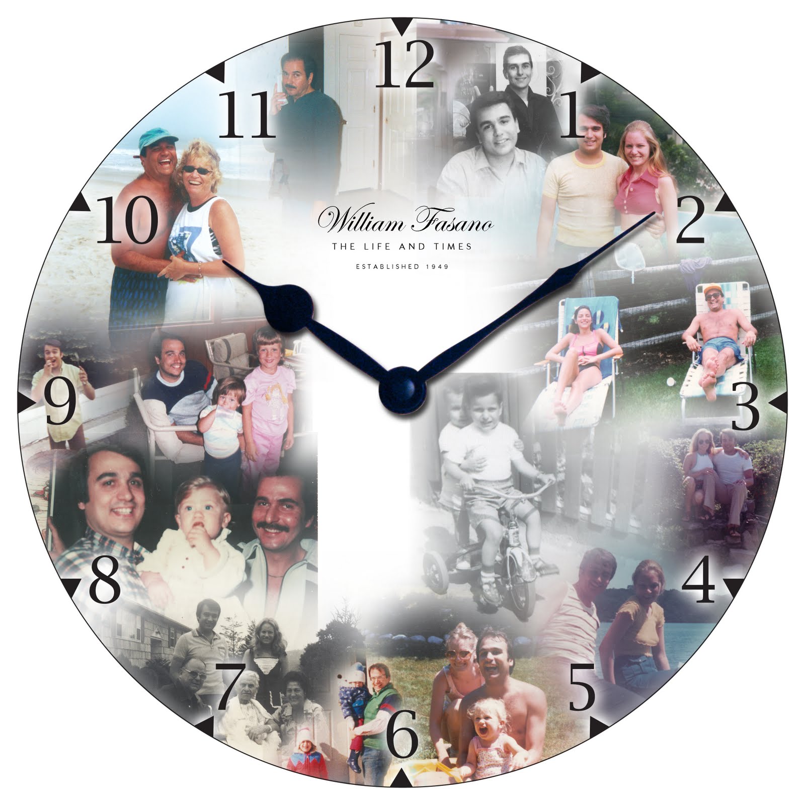 Kat and Mouse Design Custom Clock Face Design