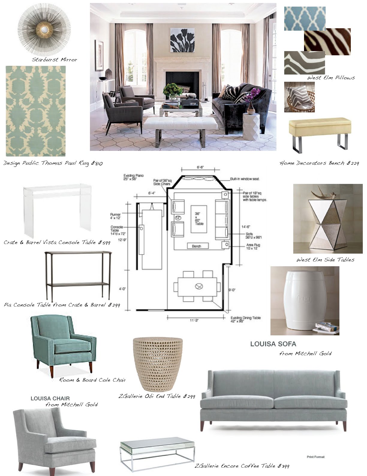 Interior Design Board Layout