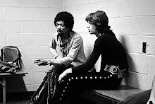 Jimi Hendrix e Mick Jagger, New York, 1969