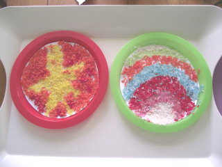Two Little Seeds: Rainbow Rice #2 : Mandalas & Sensory Activities