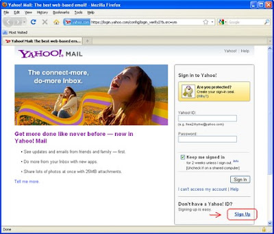 Creating an email account in Yahoo! | Internet Online