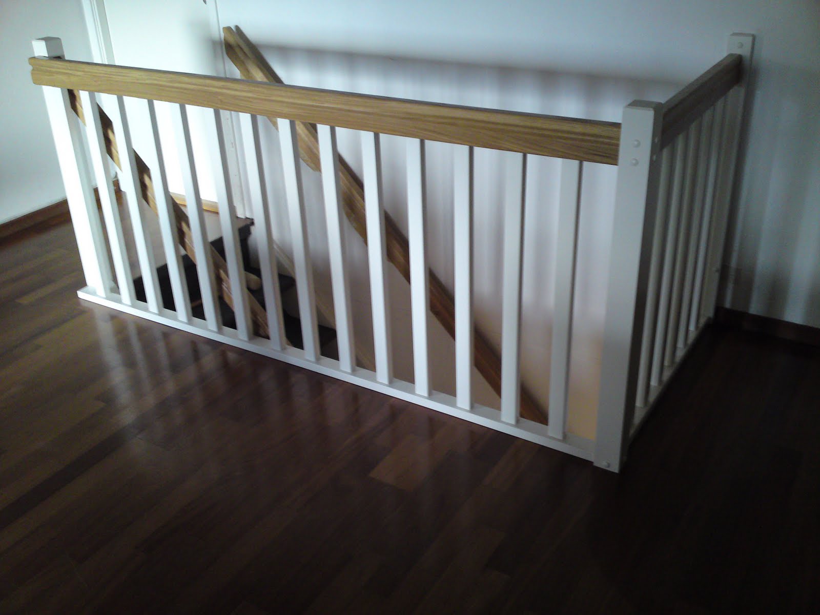 LilleAlex`s Div prosjekter..: Nytt Rekkverk i eksisterende trapper..