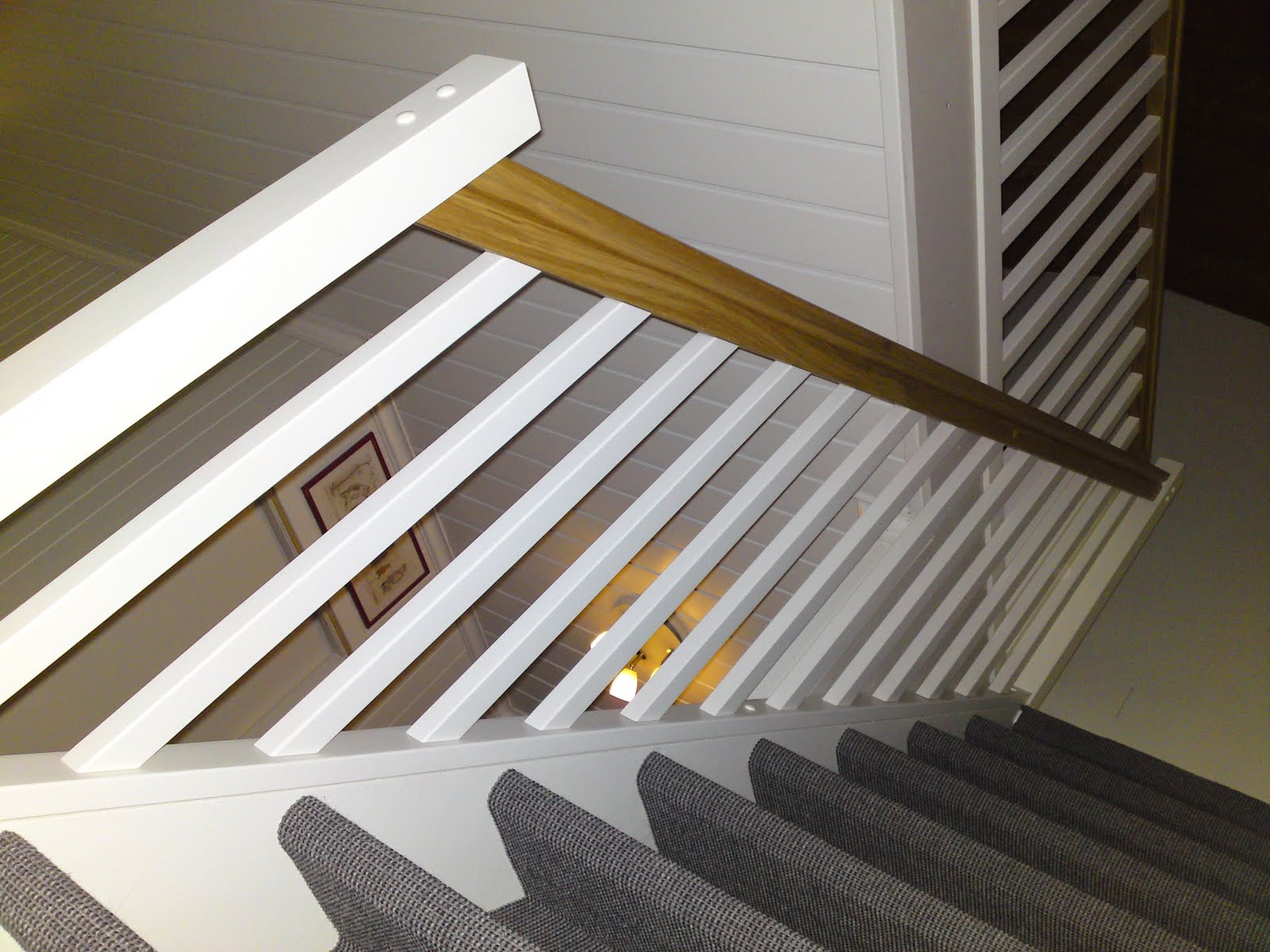 LilleAlex`s Div prosjekter..: Nytt Rekkverk i eksisterende trapper..