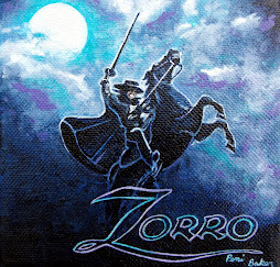 Zorro 5" x 5" acrylic gallery wrap