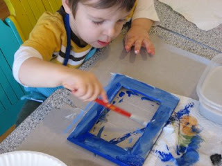 Una cornice realizzata dai bambini