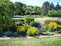 flower bed in front yard of house