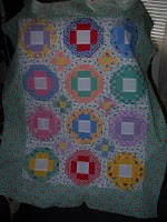 Best Friends quilt top for Clothesline Club made with Darlene Zimmerman fabrics from the 30's