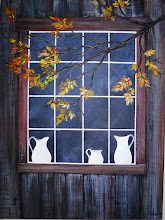 White Pitchers in the Window