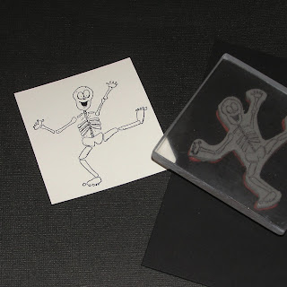 Mel Stampz: (8) Tombstone Treat Boxes with Moveable Skeleton