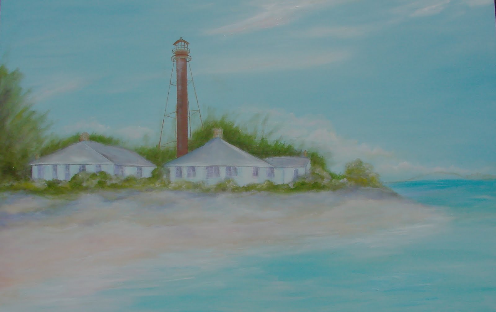 O'Shields Fine Art Daily Paintings Sanibel Island Lighthouse by