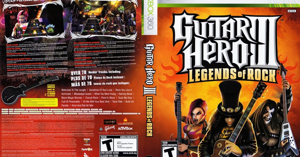 Games Covers Guitar Hero 3 Legends of Rock Xbox 360