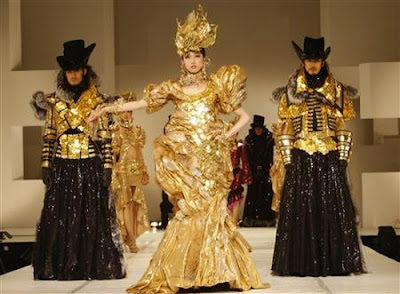 million dollar garments made of gold coins in tokyo