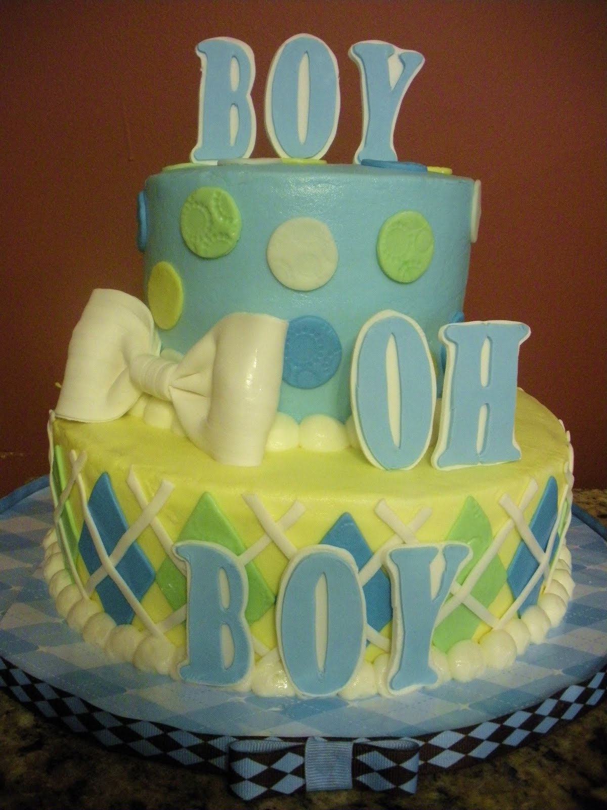 Boy Oh Boy Baby Shower Cake