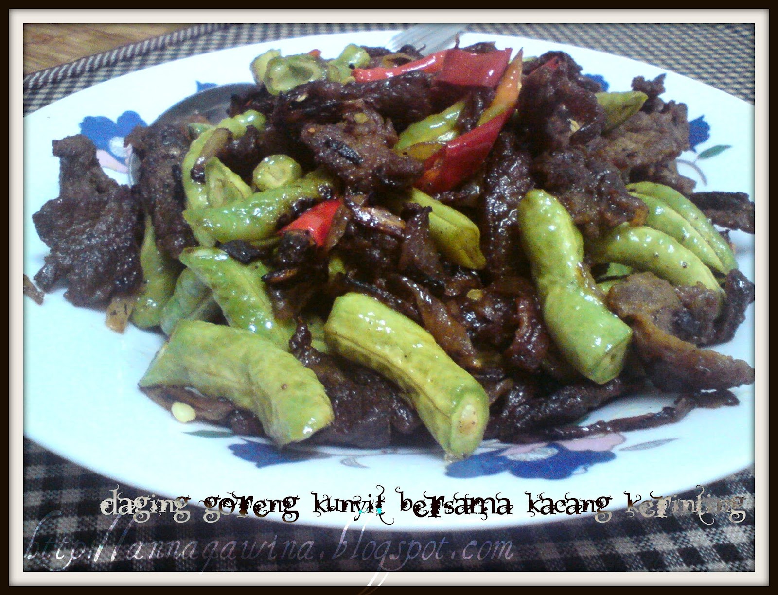 Resepi Daging Goreng Kunyit Ala Kelantan - Hallowef