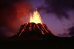 Volcan en erupcion