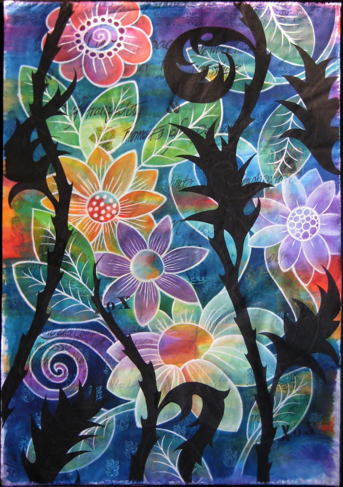 Making textile paint and fiber friendly acrylic ink – Judy Coates Perez