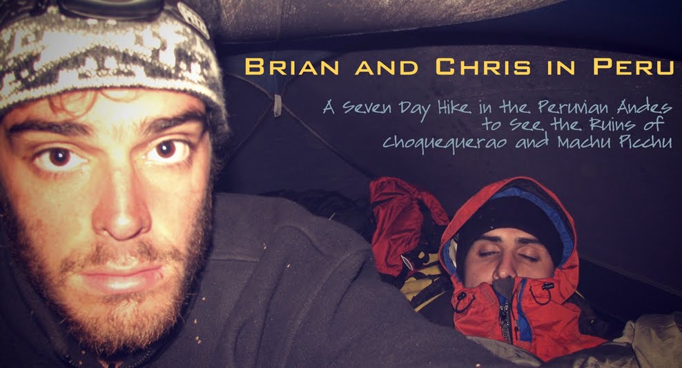Brian and Chris in Peru