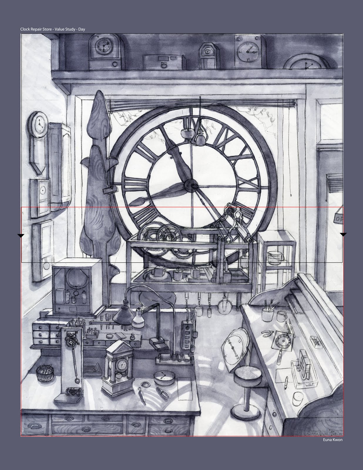 Euna Kwon Clock Repair Store Value Studies