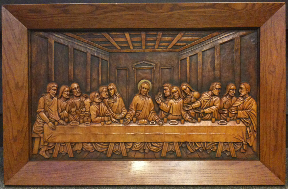 Last Supper Carving by Ludwig Kieninger