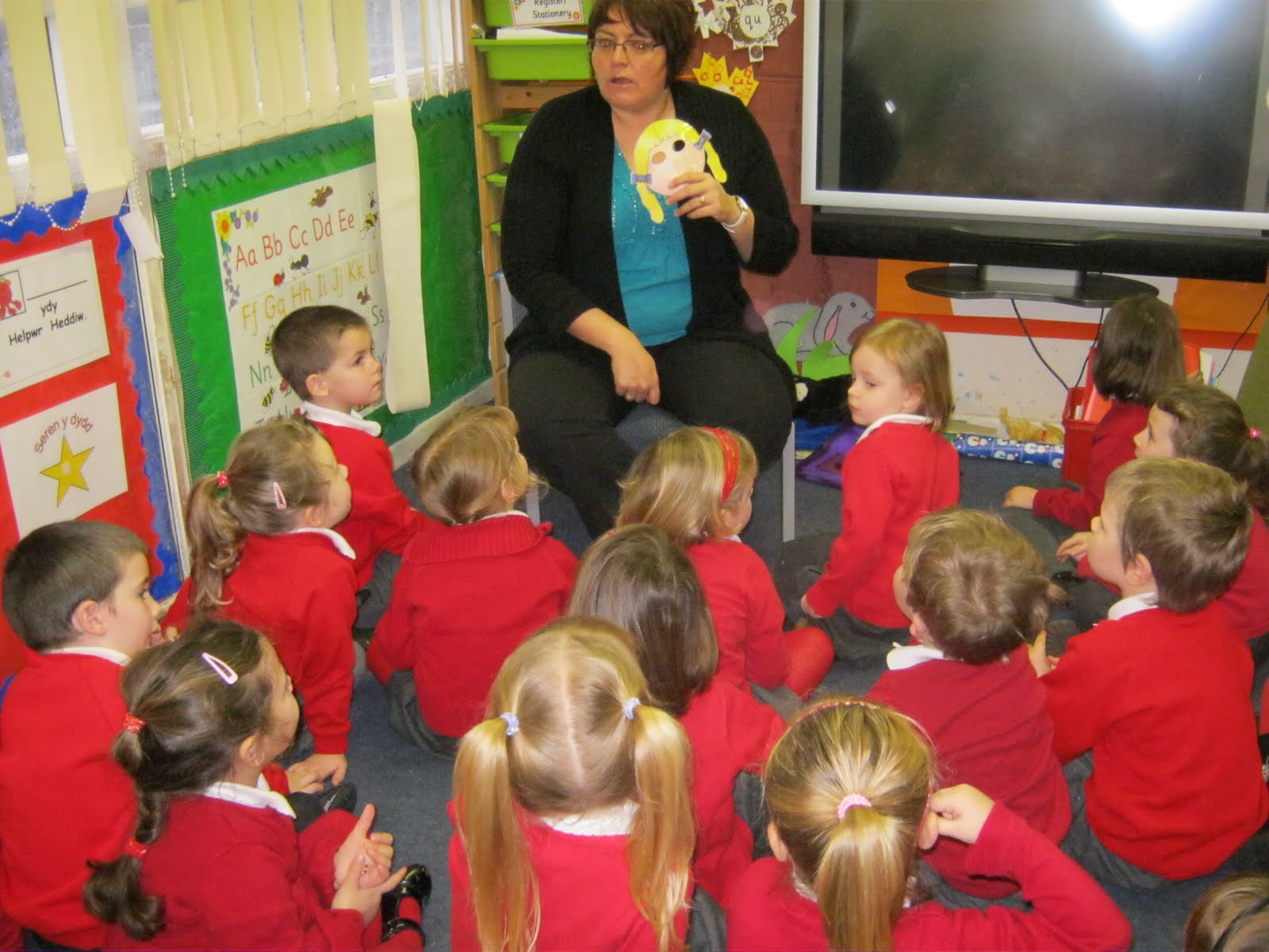 Pontyclun Primary School, Reception Class LLC 'Hot seating'