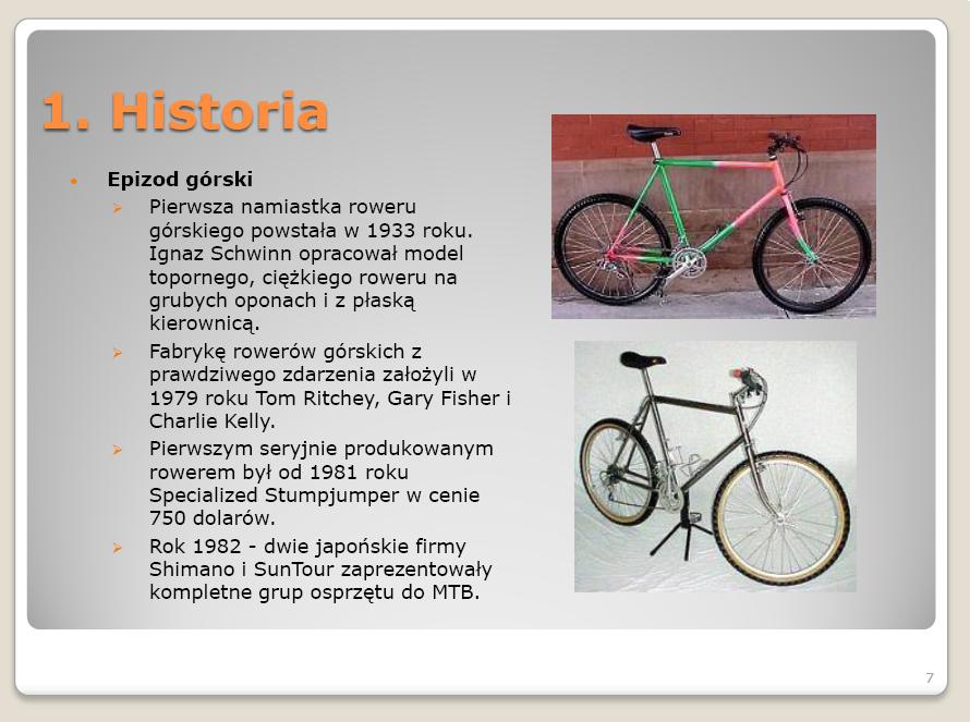 Historia Roweru Prezentacja Dla Dzieci Rower: Historia