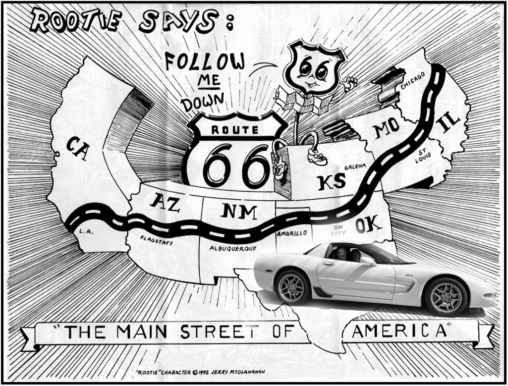 Route 66 Coloring Pages Captain Ken39s Voyages March 2010