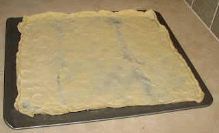 puff pastry stretched out