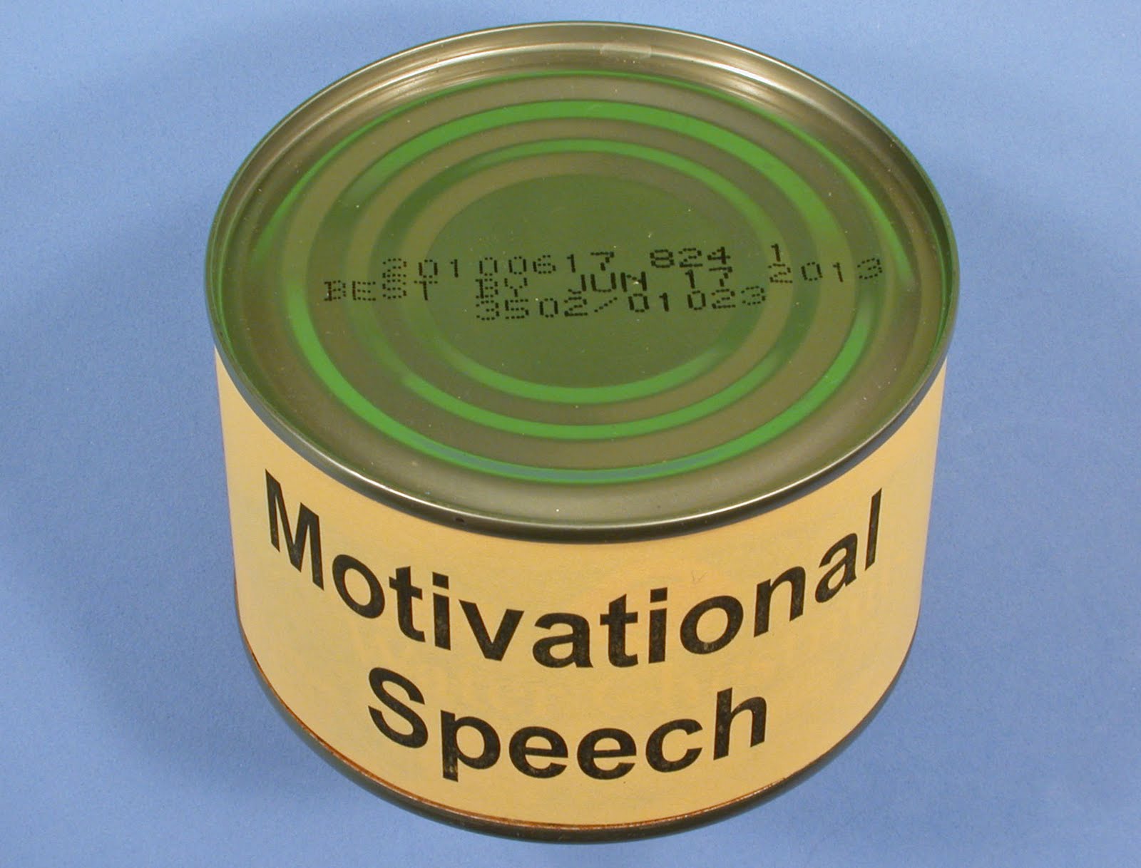 a canned speech meaning