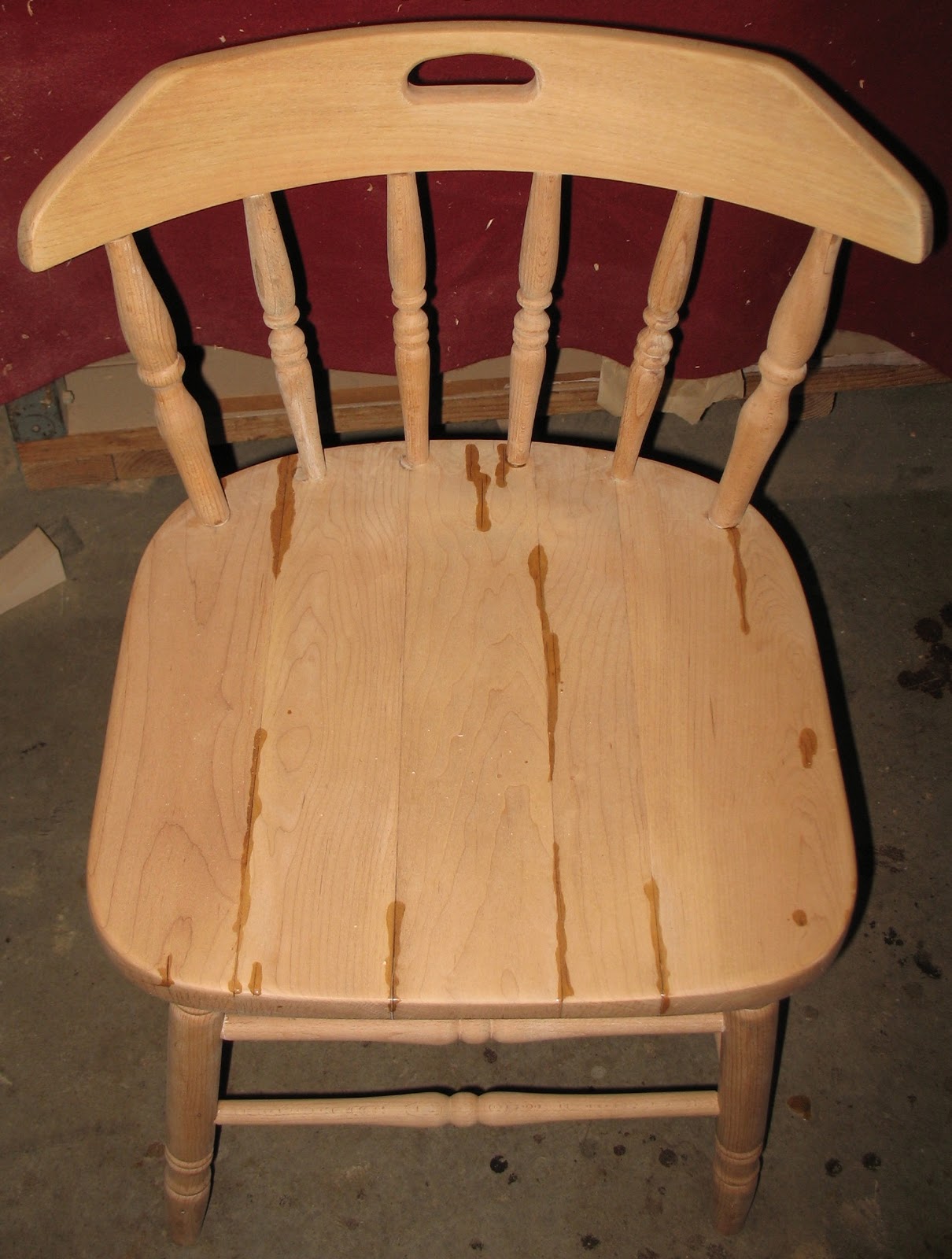 The Craftsman Little Maple Chair that Split it's Seams