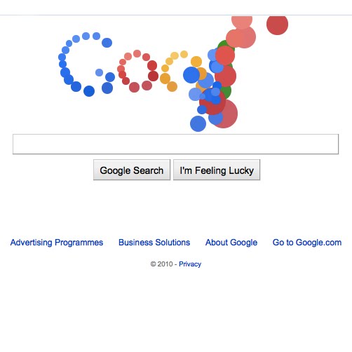 Egbert and Sparklehorse Google Bouncing Balls