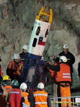 CHILEAN MINE RESCUE PROGRESSING VERY WELL AND AHEAD OF TIME!