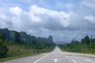 View on the road from Surat Thani to Krabi, 11th May
