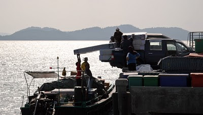 Mattresses being delivered to Koh Yao Noi