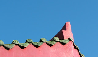 Blue Sky and Temple Roof, Phuket, 23rd January 2009