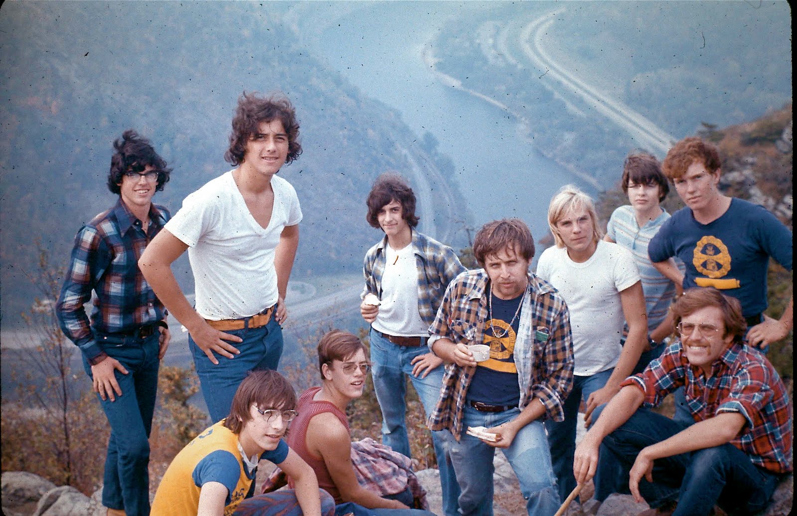 SANDY LEONARD SNAPS Delaware Water Gap, NJ. October, 1973
