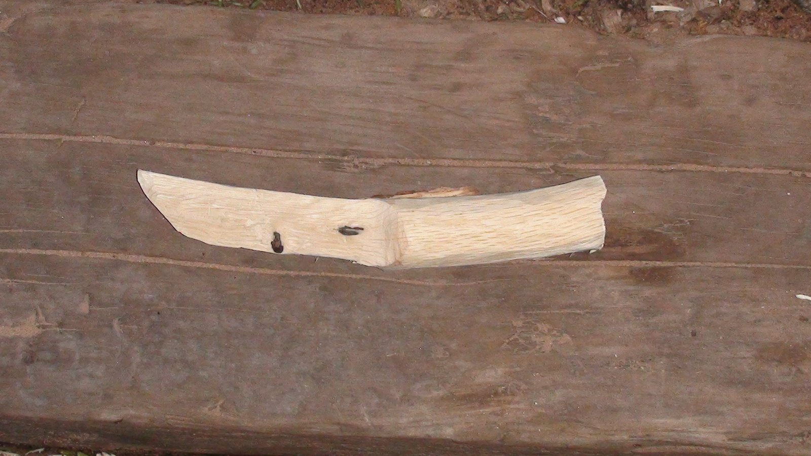 Shiloh & Sanity How to Make a Wooden Knife.