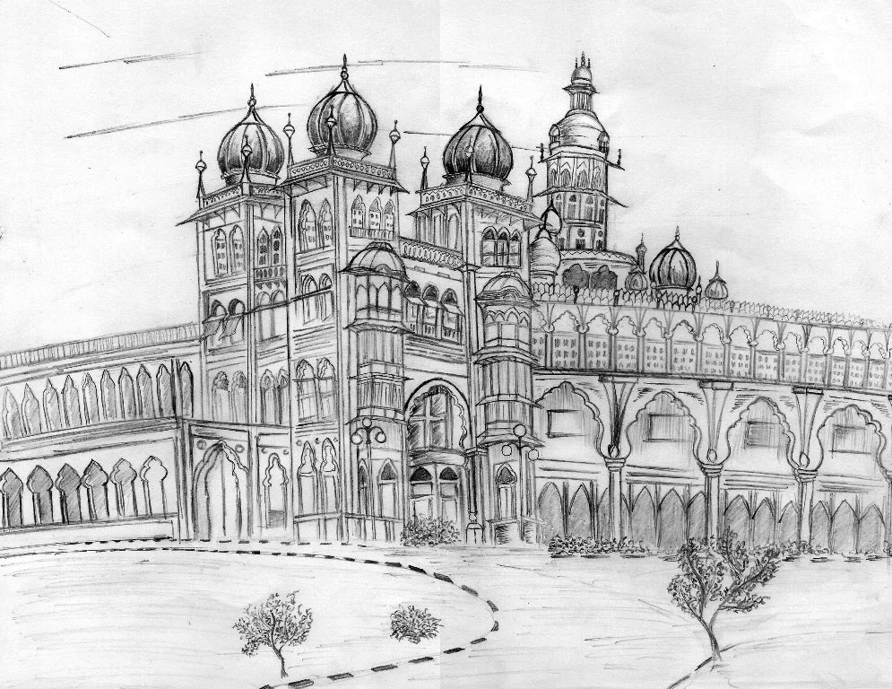 Зимний дворец рисунок карандашом для детей