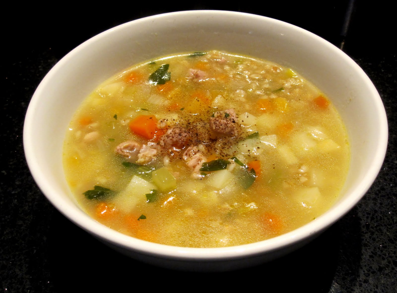 Bubbles n Squeaks: Chicken & Pearl Barley Soup