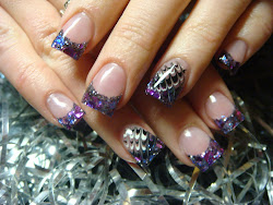 nail designs gel paint nails acrylic amazing attractive glitter purple plan them keys didn dark