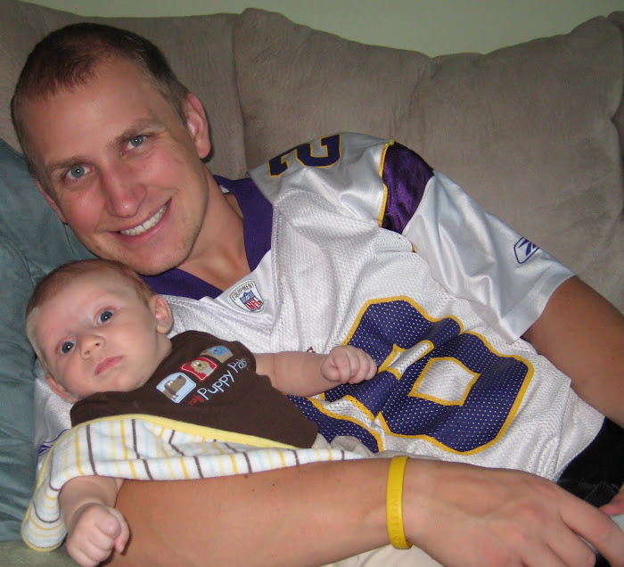 Watching football with dad