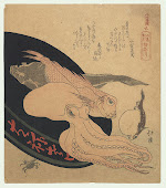 Sealife Surimono by Hokkei (1780 - 1850)